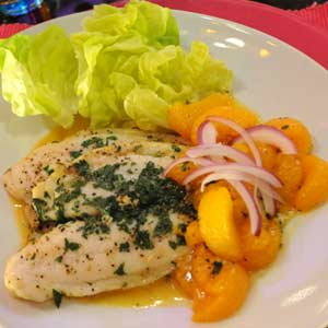 Pescado a la mandarina